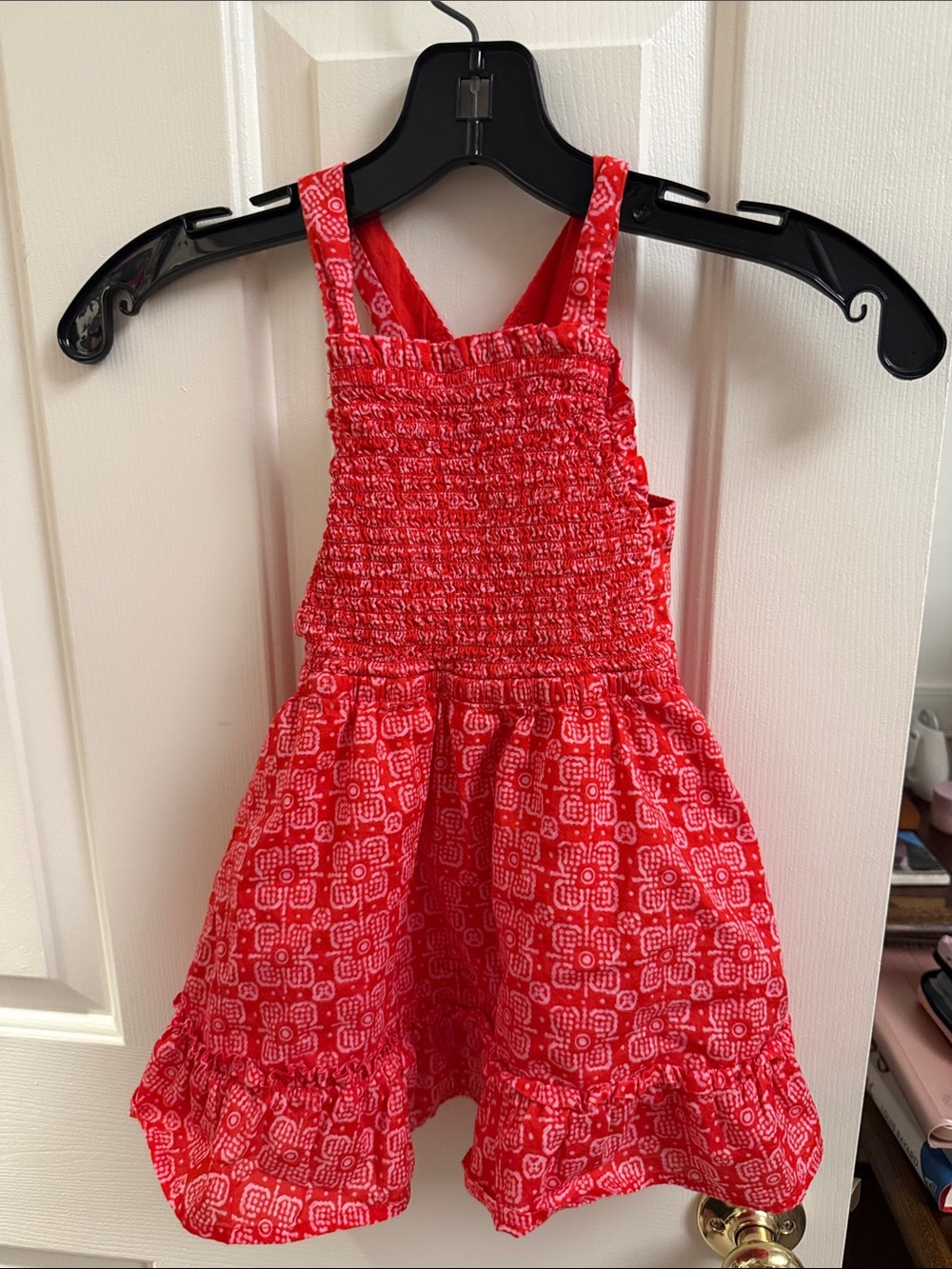 J. Crew factory Red Smocked Sundress for Girls - 3T